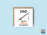 Dad You're Reely Awesome Card - The Gifted Panda