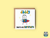 Daddy You're My Superhero Card - The Gifted Panda