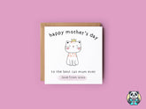 Happy Mother's Day To The Best Cat Mum Ever Card - The Gifted Panda