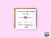 If At First You Don't Succeed Mother's Day Card - The Gifted Panda