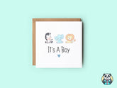 It's A Boy Card - The Gifted Panda