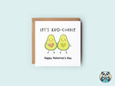 Let's Avo - cuddle Valentine's Card - The Gifted Panda