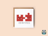 Love You To Pieces Greetings Card - The Gifted Panda