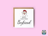 Merry Christmas Boyfriend - Santa Christmas Card - The Gifted Panda