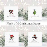 Merry Christmas Card - Set Of 4 - The Gifted Panda