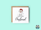 Merry Christmas Husband - Santa Christmas Card - The Gifted Panda