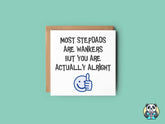 Most Stepdads Are Wankers Greetings Card - The Gifted Panda
