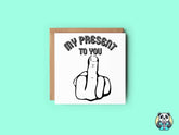 My Present To You Greetings Card - The Gifted Panda