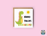 Nanny You Are Roarsome Card - The Gifted Panda