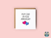 On Your Anniversary Mum/Dad Card - The Gifted Panda
