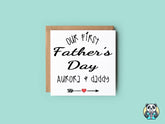 Personalised Our First Fathers Day Greetings Card - The Gifted Panda