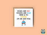 Personalised Roses Are Red Violets Are Blue Card - The Gifted Panda