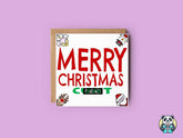 Rude Merry Christmas Greetings Card - The Gifted Panda