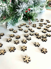 Snowflake Shaped Wooden Table Scatter - The Gifted Panda