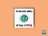 To The Best Aunt In The World Card - The Gifted Panda