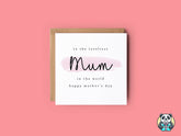 To The Loveliest Mum Card - The Gifted Panda
