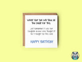 Whilst Your Son Takes The Credit Greetings Card - The Gifted Panda