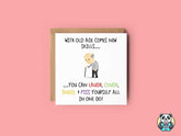 With Old Age Comes New Skills Card - The Gifted Panda