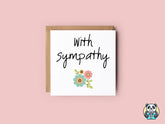 With Sympathy Greeting Card - The Gifted Panda
