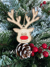 8 Wooden Rudolph Christmas Tree Ornaments - The Gifted Panda