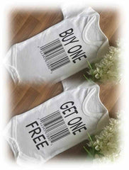Buy One Get One Free - Funny Twins Baby Vests (2 Pack) - The Gifted Panda