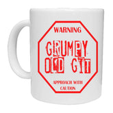 Caution - Grumpy Old Git Mug - The Gifted Panda