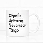 Charlie Uniform November Tango - Mug - The Gifted Panda