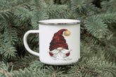Gnome Christmas Enamel Mug - The Gifted Panda