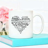 Grandma Heart Mug - The Gifted Panda