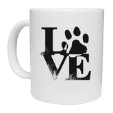 Love Paw Print Novelty Mug - The Gifted Panda