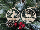 Personalised Cat Christmas Tree Ornaments - The Gifted Panda