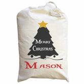 Personalised Merry Christmas Sack - Large Christmas Santa Sack - The Gifted Panda