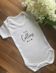 Personalised Surname Baby Vest - The Gifted Panda