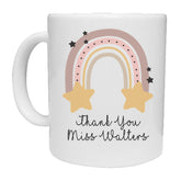 Personalised Thank You Teacher Rainbow Mug - The Gifted Panda