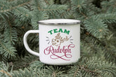 Team Rudolph Team Santa Enamel Mug - The Gifted Panda