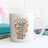 World's Best Teacher Pencils Mug - The Gifted Panda