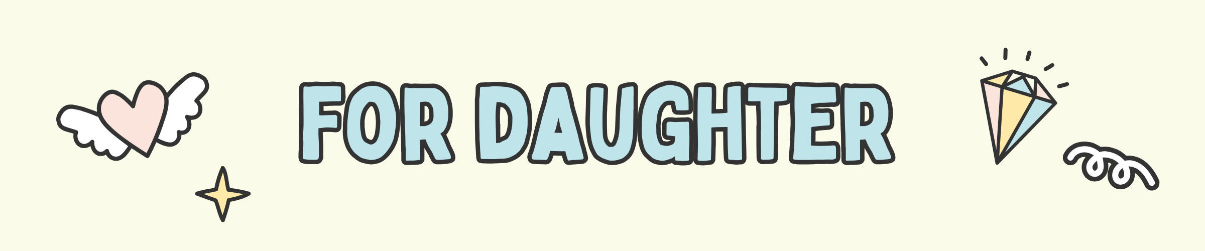 For Daughter Birthday Cards - The Gifted Panda