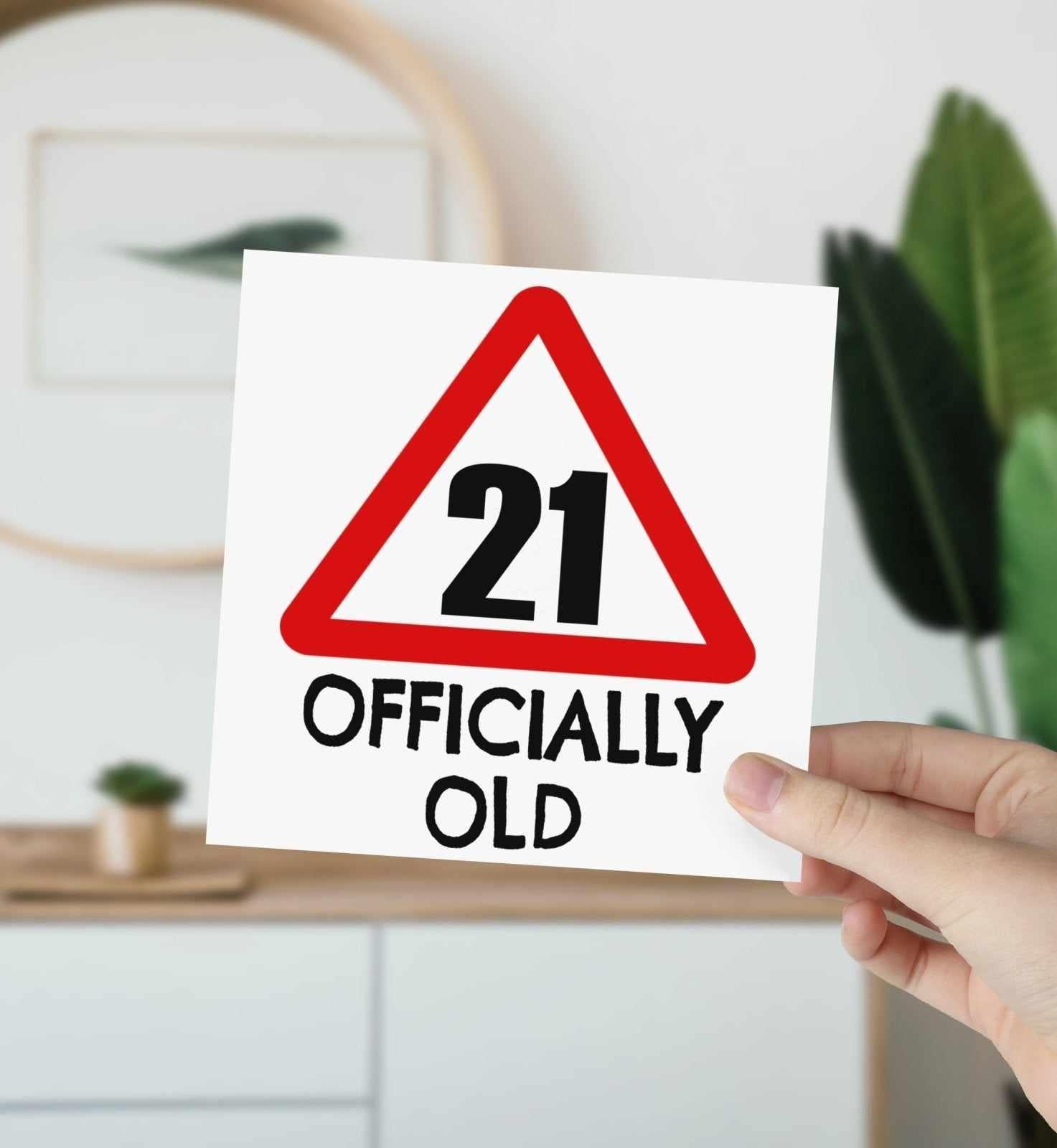 21 Officially Old Birthday Card Secondary image