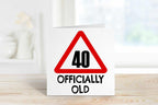 40 Officially Old Birthday Card - The Gifted Panda