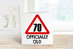 70 Officially Old Birthday Card - The Gifted Panda