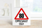 80 Officially Old Birthday Card - The Gifted Panda