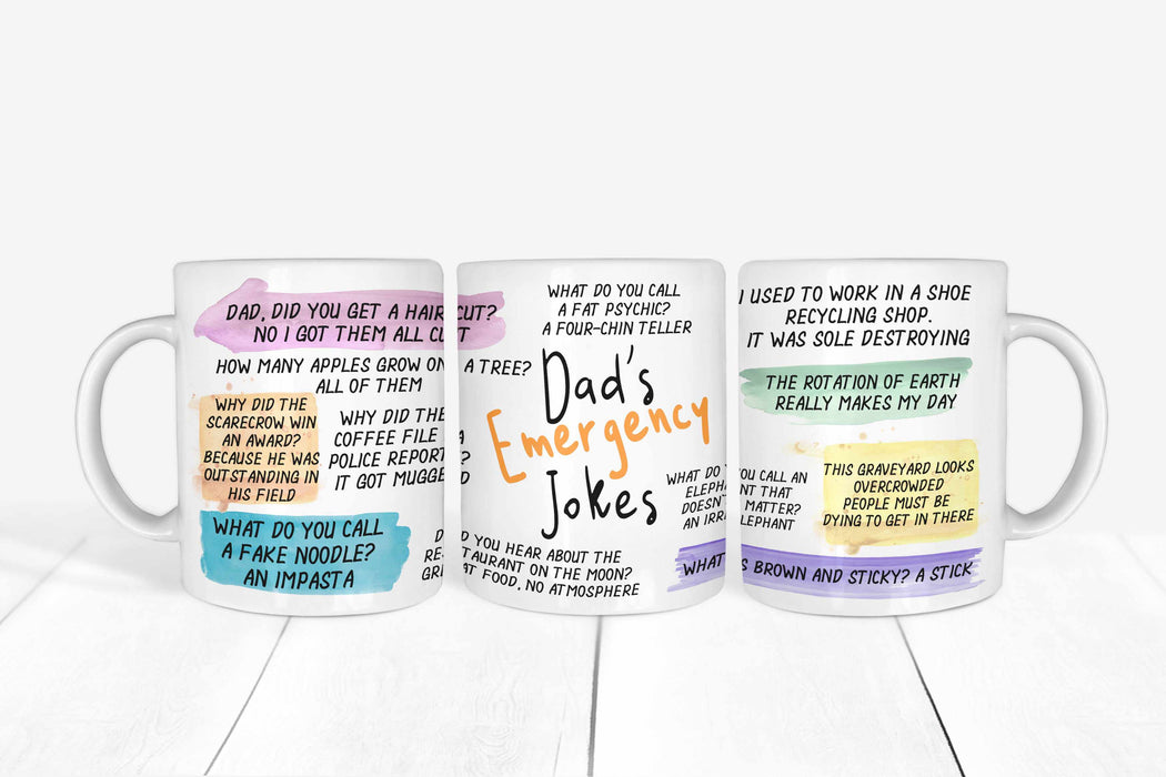 Dad's Emergency Jokes Mug