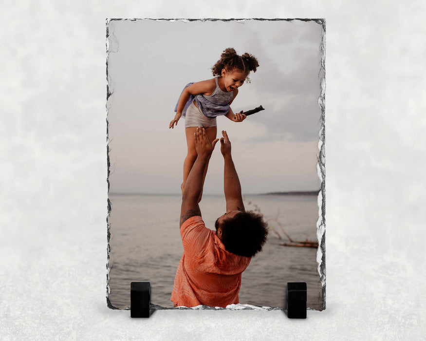 Personalised Father's Day Photo Slate Gift