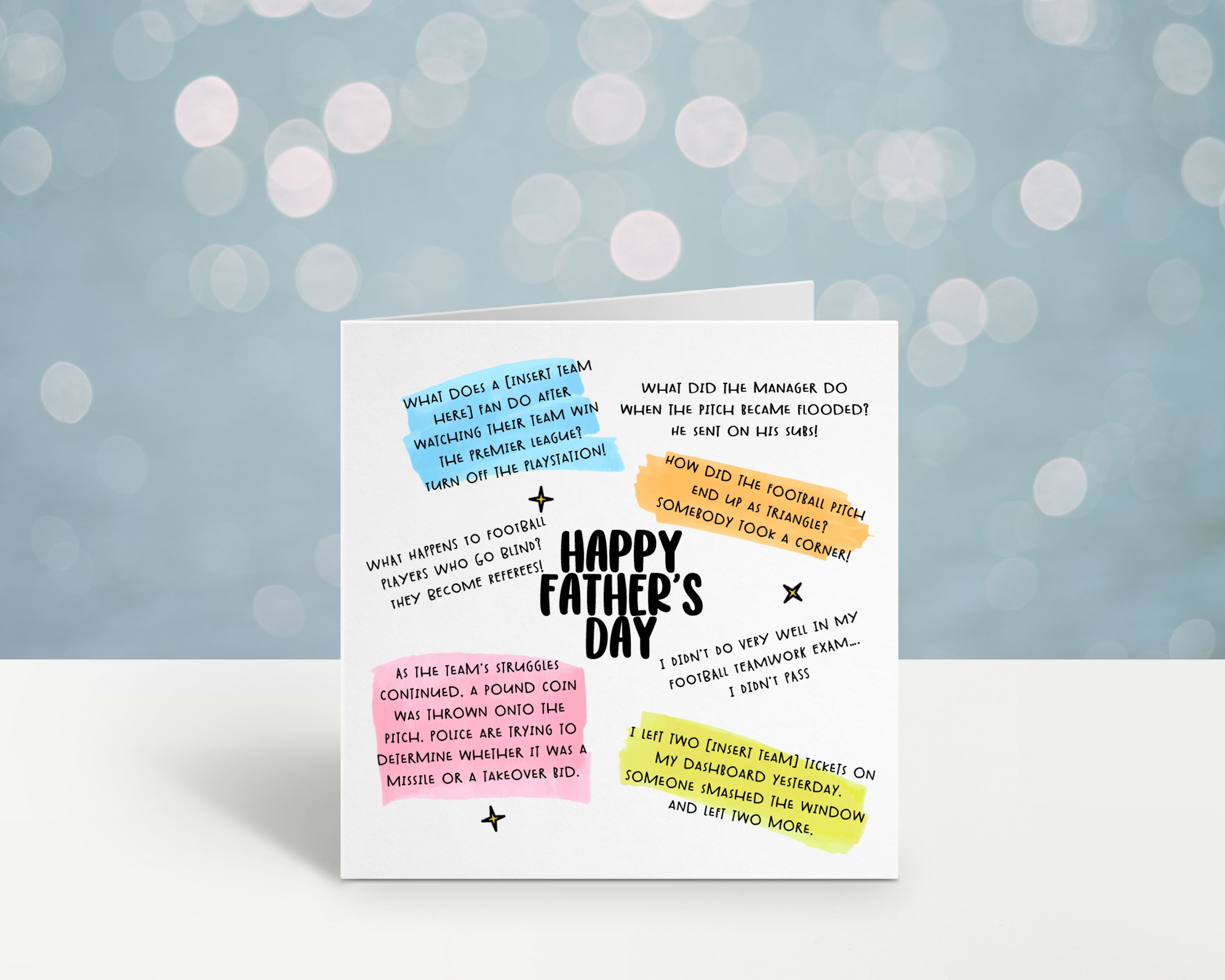Happy Father's Day Football Jokes Card