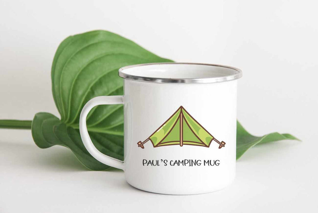Personalised Tent Camping Mug