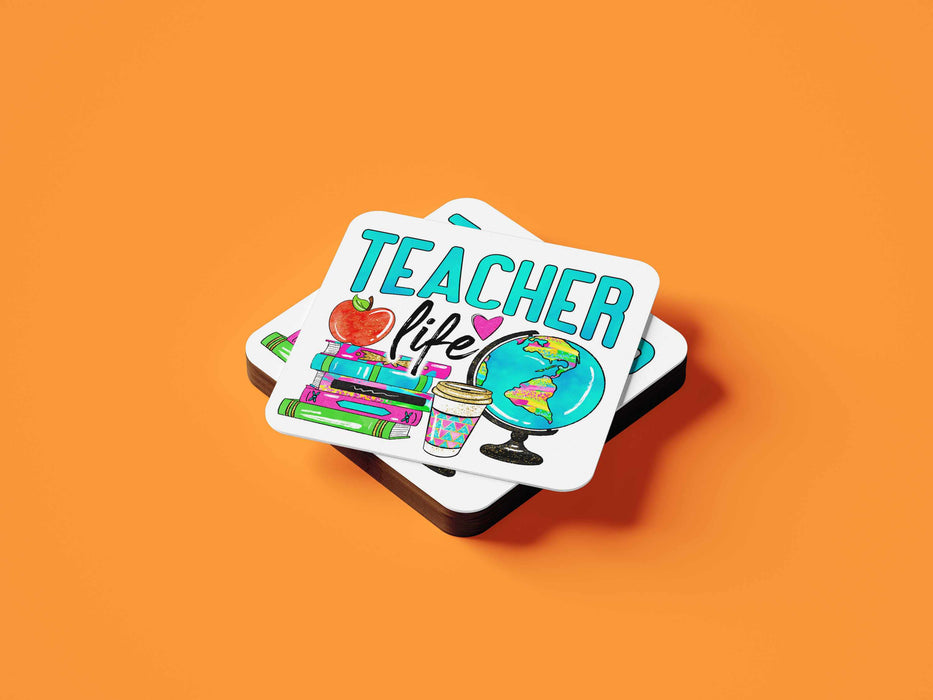 Teacher Life, Thank You Gift Coaster