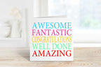 Awesome Fantastic Congratulations Greetings Card - The Gifted Panda