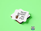 Best Dad By Par Coaster - The Gifted Panda