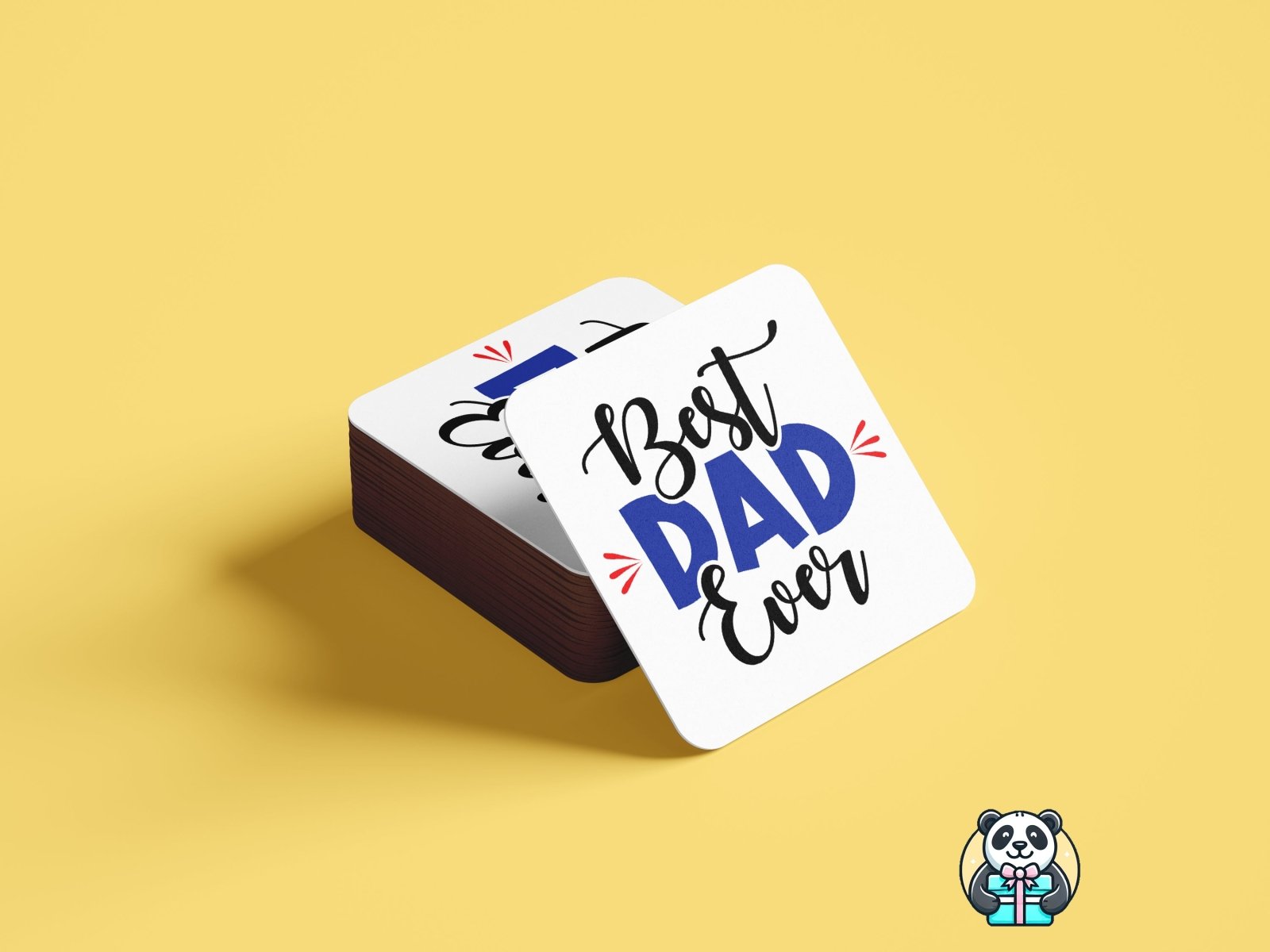 Best Dad Ever - Coaster - The Gifted Panda