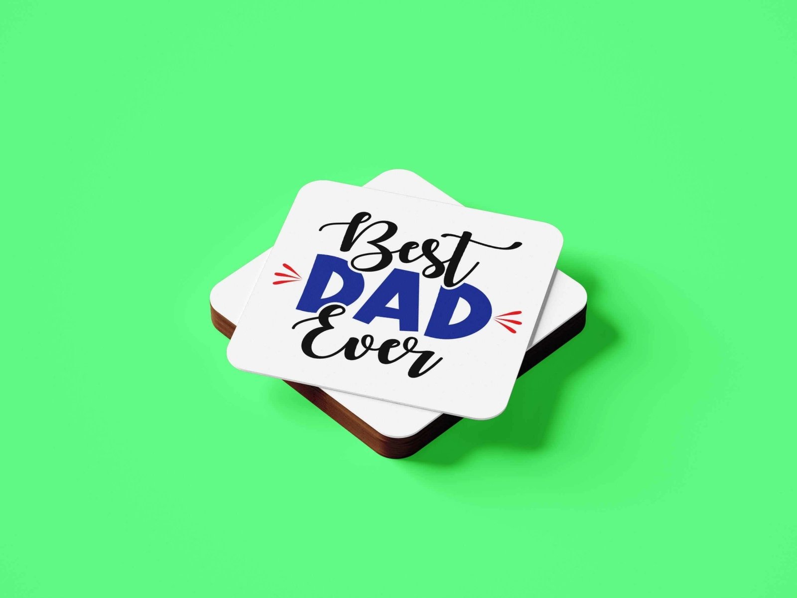 Best Dad Ever Coaster - The Gifted Panda